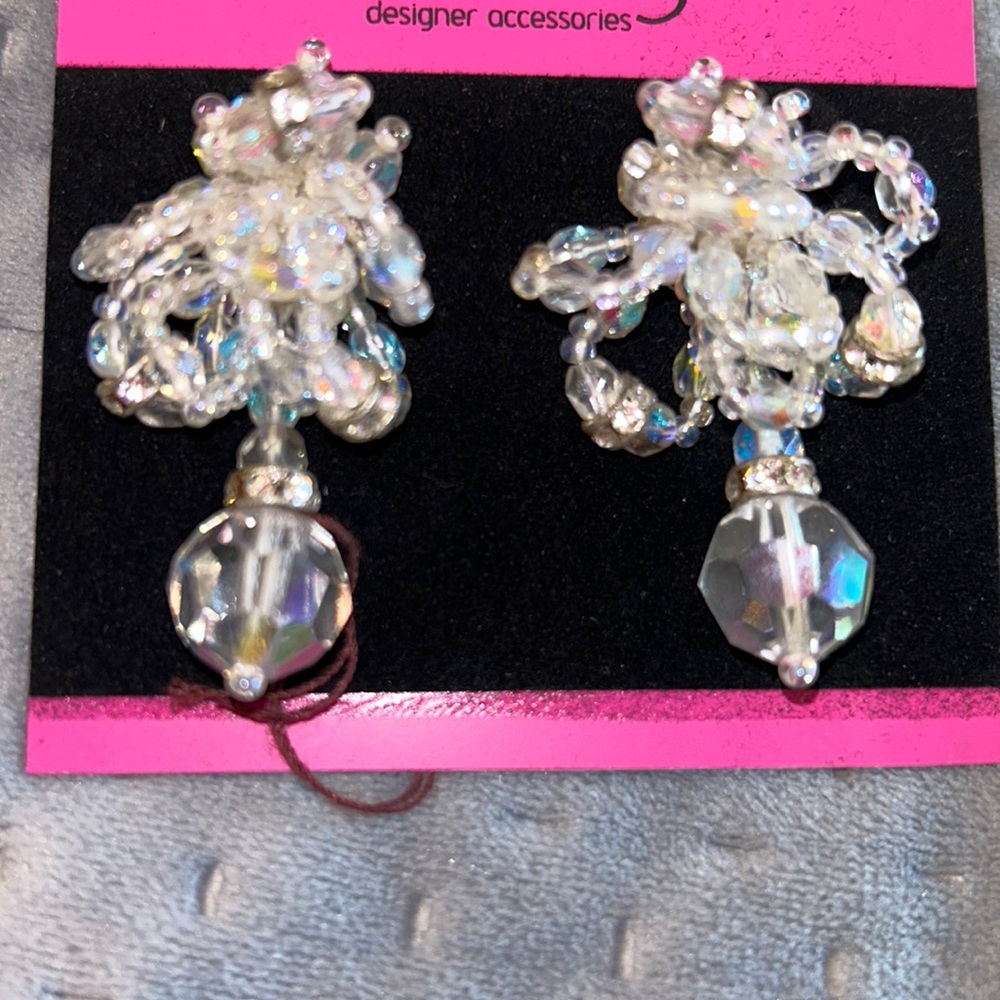Aurora Borealis Crystal Earrings-Boutique